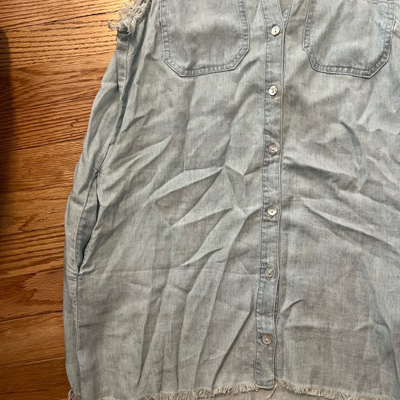 Show Me Your MuMu Vicki Shirt Dress Denim - Picture 6 of 10